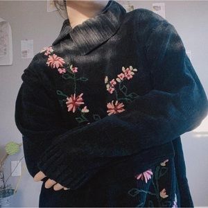 Such a rare floral sweater from Fashion Bug